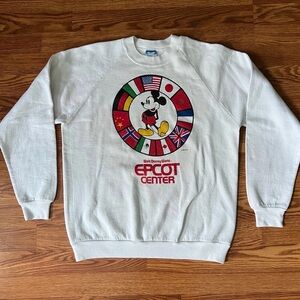Vintage Walt Disney World Mickey Mouse Epcot Center Crewneck Sweatshirt